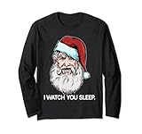 Photo Gallery babbo natale ti guardo dormire divertente natale umorismo scuro maglia a manica Photo Gallery babbo natale ti guardo dormire divertente natale umorismo scuro maglia a manica