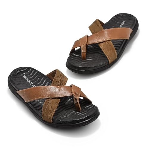 Image of Woodland Men Camel Sandal