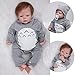 ZIYIUI Muñecas Reborn 22 Pulgadas 55 Cm Realista Muñecos Bebé Vinilo de Silicona Suave Bebé Reborn Niño Reborn Toddlers Recién Nacido Hecho a Mano Regalo de cumpleaños Juguetes