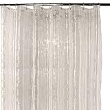 VENICE COLLECTIONS Shower Curtain Liner 3D Semi Transparent Heavy 8G Thick PEVA Waterproof Plastic Metal Grommets and Weighted Magnets 70 x 72 inches with Hooks Mosaic Clear