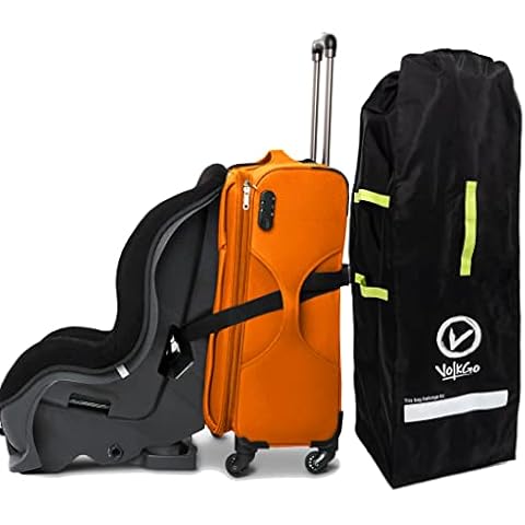 V VOLKGO Car Seat Travel Belt - Car Seat Travel Strap to Convert Your Car Seat and Carry-on Luggage into an Airport Car Seat Stroller & Carrier - Gate Check Bag for Single Umbrella Strollers Cover