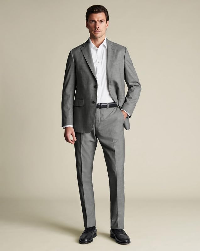 Men’s Gray Suit – Ultimate Performance Slim Fit Blazer & Trousers for Business, Weddings, Parties3