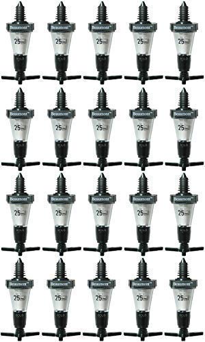 We Can Source It Ltd – Solo Bar Optic Spirit Measures 25ml CE Stamped with Non-Drip Dispenser – Ideal for Bars, Pubs & Home Use – Accurate Pour Control & Easy Installation - Pack of 20