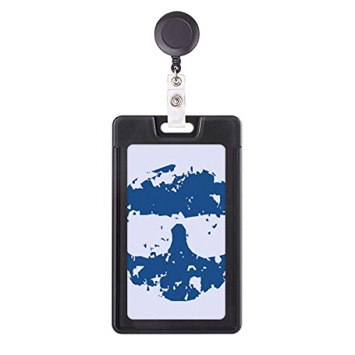 Porte-badge rétractable rond doté d'un cordon en nylon robuste de 60 cm
