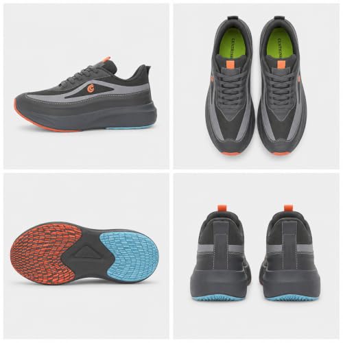 Image of Centrino Casual Sneakers for Men | Shoes for Man Stylish | Lightweight Lace-Up Canvas Shoes with Cushioned Insole | Breathable Comfortable Walking Shoes | Anti-Skid Sole | Mens Shoes for Office Outings (6832)