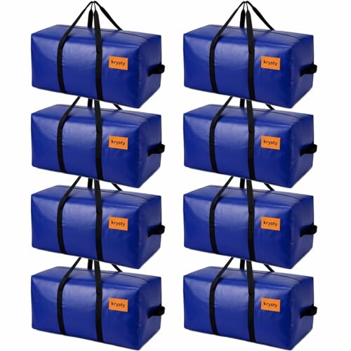 $14.99 - Krysty 8-pack Moving Bags and Large Storage Bags with Strong Handles