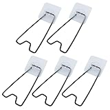 Piutouyar 5 Pcs Easel Back for Picture Frame, Black Photo Frame Easel Back Stand for Picture, 5.39 Inch x 2.6 Inch
