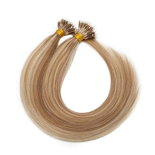 Nano Ring Human Hair Extensions 20inch 50g/PACK 50 Strands #12P613