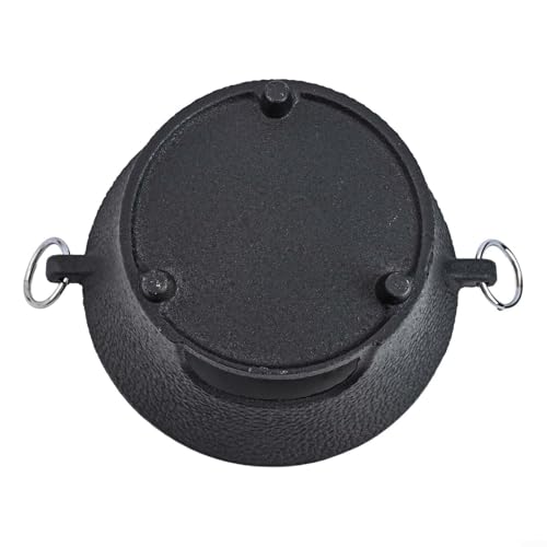 Parrilla portátil de hierro fundido para barbacoa coreana y japonesa, ideal para actividades al aire libre, 7.6 pulgadas, perfecta para camping, picnics y fiestas en el patio trasero.