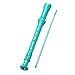 KINGSO 8-Hole Soprano Descant Recorder With Cleaning Rod + Case Bag Music Instrument (Green)