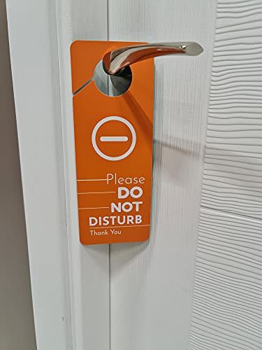 Business Design Do Not Disturb Sign And Welcome Please Knock Door Hanger Sign, 2 Pack, Double Sided, Ideal For Offices, Online Sessions And Meetings, Online Classes, Home Offices, Counseling #TOP2