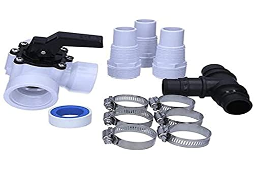 Accessori Piscina Riscaldamento Filtro Set Bypass Piscina 12 Pezzi - Valvola 3 Vie Per Riscaldamento E Filtro Sabbia Kit Riscaldamento Piscina - Foto 3