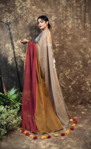 Image of Pure Cotton Saree | Soft & Lightweight | Handloom Woven Elegance for Festive & Casual Wear