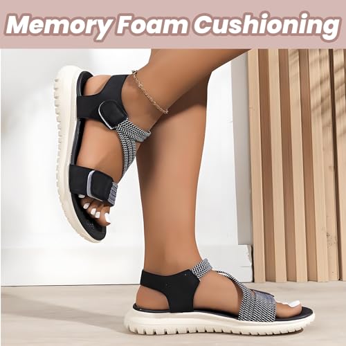 Women's Summer Fisherman Sandals, Adjustable Ankle Strap Open-Toe Platform Wedge Heel Leather Casual Shoes3