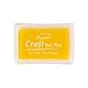 Ancwzoz Stempelkissen für Kinder Waschbar für Gummistempel Papier Scrapbooking, Gelb