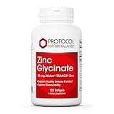 Protocol For Life Balance - Zinc Glycinate 30 mg Albion® TRAACS® Zinc - Supports Healthy Immune Function, Prostate and Reproductive Health, & Metabolism - 120 Softgels