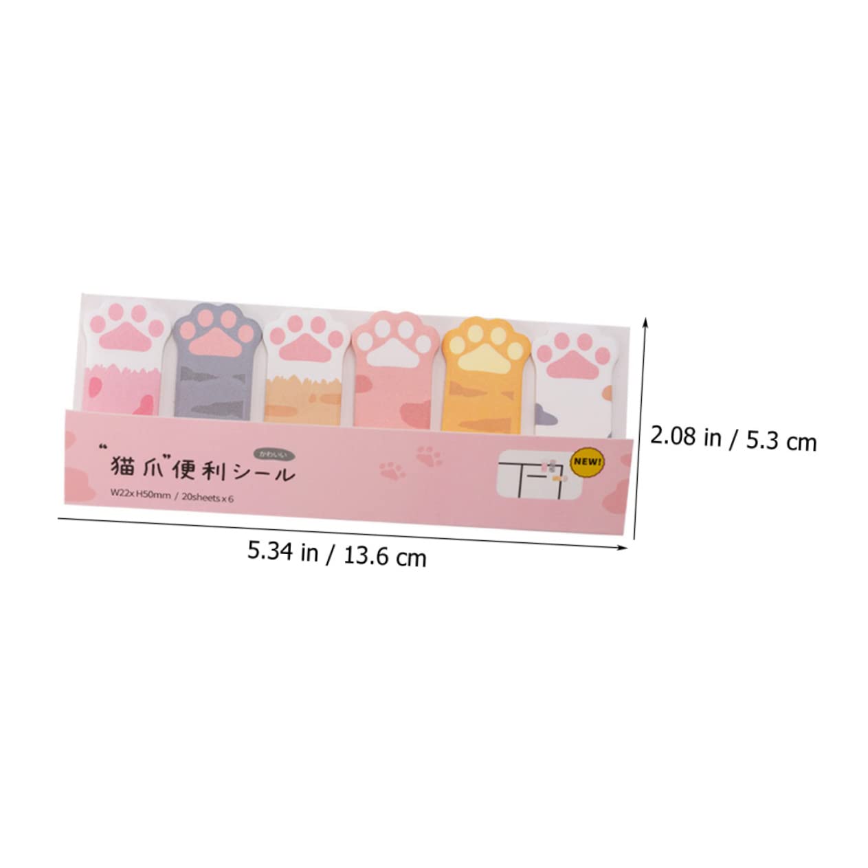 HOMSFOU 5 Series Notas Adhesivas De Marcadores De Página Decorativos Pestañas Adhesivas Estudiantes Material Escolar Oficina Y Estudio 2 Piezas X 5