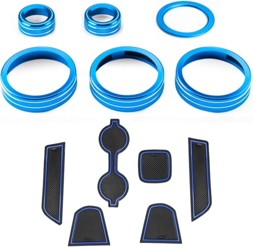 Inserts de porte-gobelets et anneaux bleus pour éviter les rayures sur Toyota GR86 Subaru BRZ