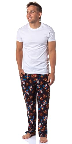 DC Comics Mens' Distressed Classic Superman All Over Pajama Sleep Pants2