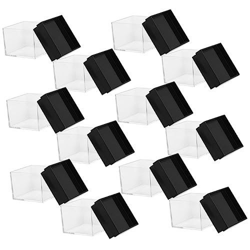 HOODANCOS 12pcs Boxes Clear Display Case Mineral Storage Case Mineral Display Case Clear Display Case