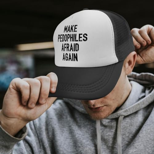 Make Pedophiles Afraid Again Gorra Trucker Hombre miniatura 6