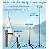 Toneof 67 Cell Phone Selfie Stick Tripodsmartphone Tripod Stand All In 1 With Integrated Wireless Remoteportablelightweightextendable Phone Tripod For Iphoneandroidblack