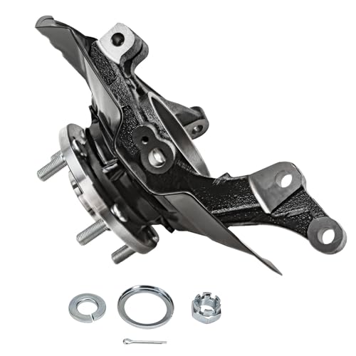 Image of Detroit Axle - 2.4L Front Left Steering Knuckle for 2011 Kia Optima, Driver Side Steering Knuckle & Wheel Bearing Hub Assembly Replacement