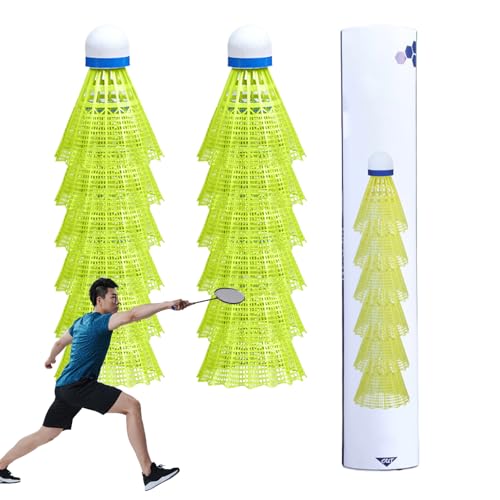 Generisch Pelota de bádminton de nailon, pelota de bádminton – Equipo deportivo impermeable, nailon de alta velocidad, bádminton Shuttlecocks bolas de entrenamiento para patios traseros deportes