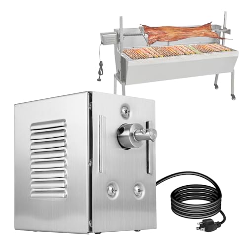 YJINGRUI 45W Grill Rotisserie Motor Heavy Duty BBQ Motor with 130-174lb/ 150-200kg High Torque Universal Replacement Motor for Roast Chicken Beef and Pork at Gathering/Camping/Festival (110V)