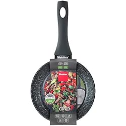Natural Stone Sartenes Metaltex NATIVA - Sartén Aluminio Forjado, 18 cm, antiadherente 2 capas Stone Tex (Efecto Piedra), Full Induction válido para todo tipo de cocinas