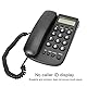 Bewinner Schnurgebundenes Telefon Festnetztelefon mit Anrufbeantworter Desktop Wandtelefon für Zuhause Büro Hotel FSK DTMF Dualsystem Erkennung Schwarz