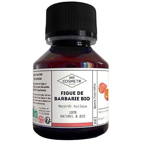 MY COSMETIK - Macerado oleoso de Higo Chumbo - ORGANIC De agricultura ecológica - 100% puro y natural - Fabricado en Francia - Cuidado antiedad, regenera y repara la piel - 10 ml