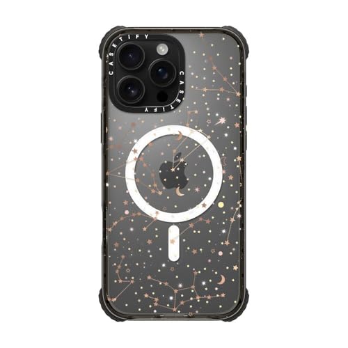 Coque fine iPhone 16 Pro Max CASETiFY rigide transparente motif espace haute protection
