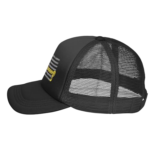 Gorra Trucker Vetrova USA Thin Yellow Line Negra miniatura 3