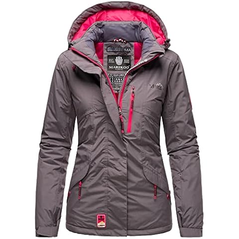 MARIKOO Mountain Damen Jacke Regenjacke Parka Rabeaa Grau 38 Cover