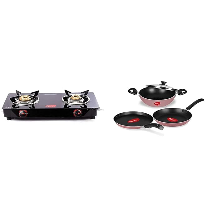 Pigeon 2 burner Gas Stove & Cookware Combo Amazon.in Home & Kitchen