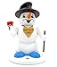 Produktbild Kuhnert - Erzgebirgische Holzkunst Räuchermann Räucherfigur Schneemann 13cm - Romantiker