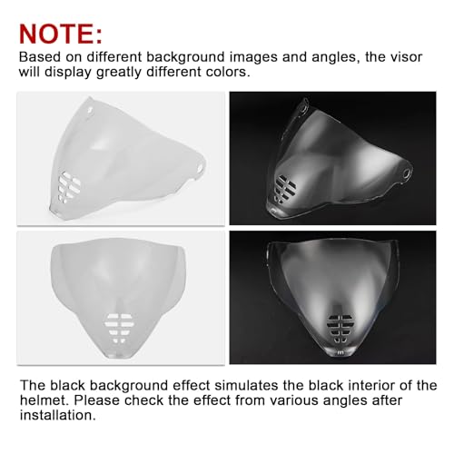 Image of PSLER IC-06 visor- Icon Airflite Face Shield Motorcycle Helmet Visor Accessories Replacement for Icon Airflite IC-06,Clear