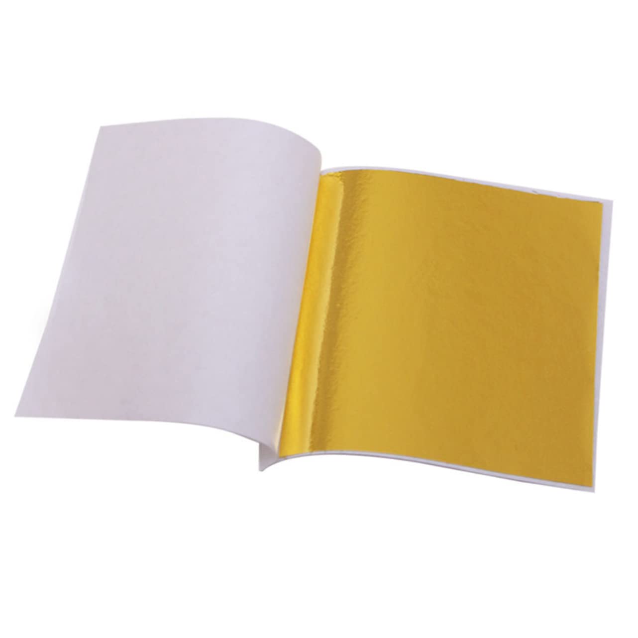 Operitacx 200 Sheets Imitation Sheets Copper Zinc Material for Art Crafts and Makeup Decoration 2 Colors