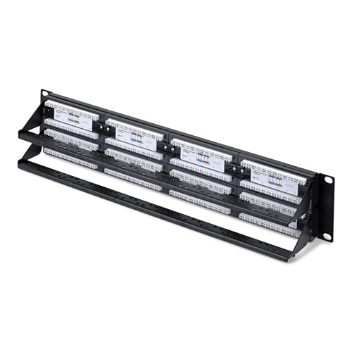 Panel de parcheo 2U 48 puertos Cat6 StarTech CPANEL48 para rack de 19 pulgadas 2