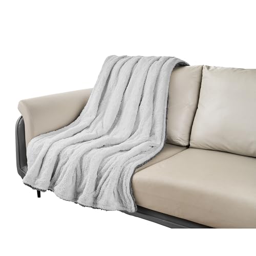 Heizdecke mit Abschaltautomatik Kuschelheizdecke 180x130cm elektrische Wärmedecke Kuscheldecke Bett Sofa Wärmezudecke Thermodecke Elektro-Wärmedecke Wärmebettdecke 9 Stufen bis 40°C waschbar
