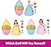 Mattel Disney Princess Toys, Small Doll Easter Egg Surprise with 1 Princess, 2 Skirts & 10 Play Accessories (Styles May Vary), Inspired by Movies