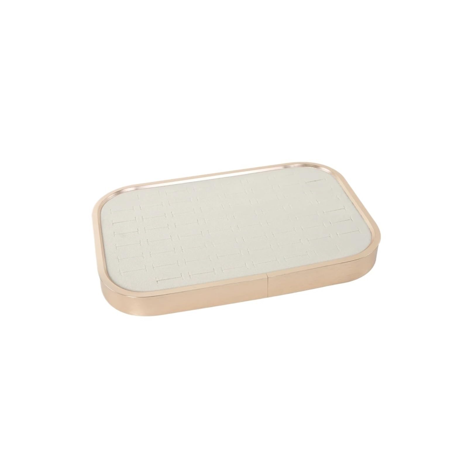 MKYYIOED Jewelry Trays Metal Jewelry Display Tray Necklace Ring Velvet Jewellery Storage