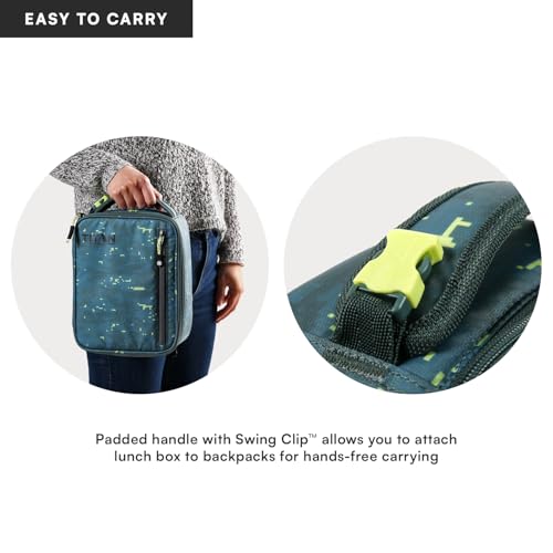 Image of Titan by Arctic Zone Fridge Cold Lunch Box with 2 Gel Ice Packs, Small Insulated Cooler Bag with Leak Proof Lining for School and Work, Pixel Camo