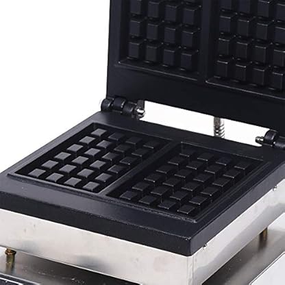 1500W Kommerzielle Waffeleisen Nonstick Waffelautomat für 2 Waffeln mit 5 Min Timer & 50-300℃ Waffeleisen Elektrische Waffle Maker Maschine Elektrogrill – Bild 8