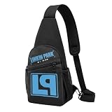 Lin-kin Rock *Park- Chester Singer Benning*ton Umhängetasche Brusttasche – Freizeit Sling Bag Crossbody Tasche für Herren & Damen, für Alltag, Reisen, Festival, Geschenk für Fans