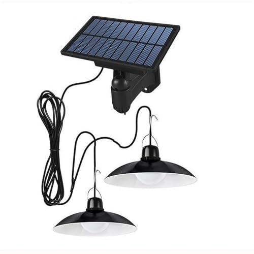Lampes suspendues solaires 2Head avec contrôleur automatique et ampoules LED améliorées