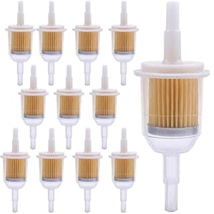 12 stuks 6 mm/8 mm brandstoffilters, benzinefilters, universele gasolie vloeistoffilters, benzinefilters, voor…