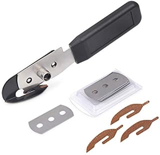 Gomake Vinyl Backing Cutter Bodyguard Vinyl Wrap Cutting Knife, Stainless Steel Hidden Blade Vinyl Cutter for Car Tinting and Backing Paper Cutter with 10 Extra Blade and 3 PTFE Stickers