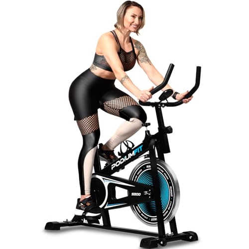Bicicleta Ergométrica Spinning PodiumFit S200 - Silenciosa